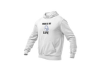 Men Regular Fit Hoodie - Music Is My Life Men Regular Fit Hoodie 320 White | Fullmoon Styles