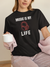Music Is My Life 180 GSM Regular Fit T-Shirt For Women | Vibe Check