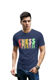 Comfortable Men Regular Fit Tshirt in Navy Blue - 180 GSM | Fullmoon Styles