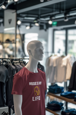 Maroon Regular Fit Tshirt - Music Is My Life Men Regular Fit Tshirt 180 Design | Men Fashion
