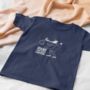 Ideas Come After Coffee Navy Blue 1