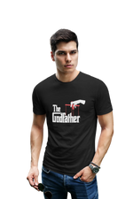 Comfortable Men Regular Fit Tshirt in Black - 180 GSM | Fullmoon Styles