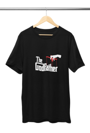 Premium Black Regular Fit Tshirt for Men - 180 GSM Cotton | Fullmoon Styles