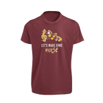 Women Regular Fit Tshirt - Lets Make Some Noise Women Regular Fit Tshirt 180 Maroon | Fullmoon Styles