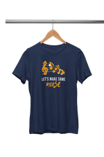 Premium Navy Blue Regular Fit Tshirt for Women - 180 GSM Cotton | Fullmoon Styles