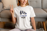 Lets Make Some Noise Women Oversized 180 White Oversized - Premium Cotton Women Wear