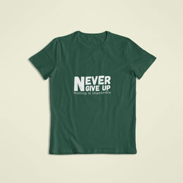 never_give_up_nothing_is_impossible bottle_green 1