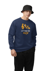 Comfortable Men Regular Fit Sweatshirt in Navy Blue - 320 GSM | Fullmoon Styles