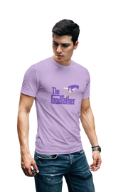 The Godfather Men Regular Fit Tshirt 180 Lavender Regular Fit Tshirt - Premium Cotton Men Wear