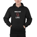 Comfortable Men Regular Fit Hoodie in Black - 320 GSM | Fullmoon Styles