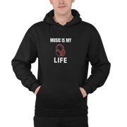 Comfortable Men Regular Fit Hoodie in Black - 320 GSM | Fullmoon Styles