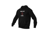 Men Regular Fit Hoodie - Music Is My Life Men Regular Fit Hoodie 320 Black | Fullmoon Styles