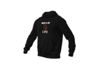 Men Regular Fit Hoodie - Music Is My Life Men Regular Fit Hoodie 320 Black | Fullmoon Styles