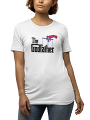 The Godfather Women Regular Fit Tshirt 180 White Regular Fit Tshirt - Premium Cotton Women Wear