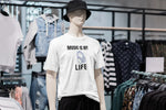 White Oversized - Music Is My Life Men Oversized 180 Design | Men Fashion