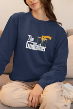 Comfortable Women Regular Fit Sweatshirt in Navy Blue - 320 GSM | Fullmoon Styles