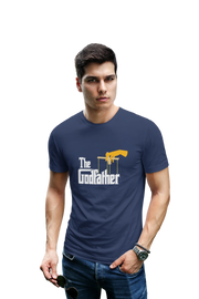 Comfortable Men Regular Fit Tshirt in Navy Blue - 180 GSM | Fullmoon Styles