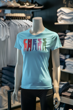 Sky Blue Regular Fit Tshirt - Chess Women Regular Fit Tshirt 180 Design | Women Fashion