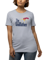 The Godfather Women Regular Fit Tshirt 180 Gray Regular Fit Tshirt - Premium Cotton Women Wear