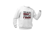 Men Regular Fit Sweatshirt - Rock N Roll With Music Men Regular Fit Sweatshirt 320 White | Fullmoon Styles