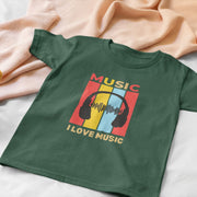 I Love Music Bottle Green 1