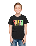 Black Regular Fit Tshirt - Chess Kids Regular Fit Tshirt 180 Design | Kids Fashion
