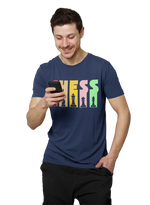 Chess Men Regular Fit Tshirt 180 Navy Blue Regular Fit Tshirt - Premium Cotton Men Wear
