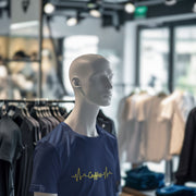 Coffee Heart Beats Navy Blue 3