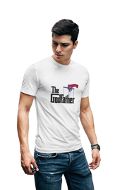 The Godfather Men Regular Fit Tshirt 180 White Regular Fit Tshirt - Premium Cotton Men Wear