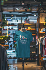 Teal Blue Oversized - Lets Make Some Noise Women Oversized 240 Design | Women Fashion