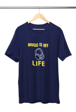 Men Oversized - Music Is My Life Men Oversized 210 Navy Blue | Fullmoon Styles
