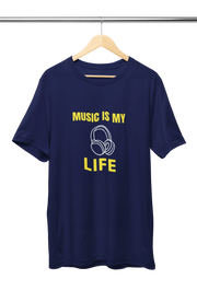 Men Oversized - Music Is My Life Men Oversized 210 Navy Blue | Fullmoon Styles