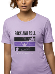 Comfortable Women Regular Fit Tshirt in Lavender - 180 GSM | Fullmoon Styles