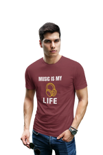 Comfortable Men Regular Fit Tshirt in Maroon - 180 GSM | Fullmoon Styles