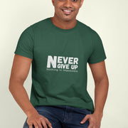 never_give_up_nothing_is_impossible bottle_green 6
