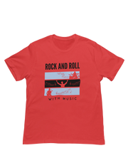Men Oversized - Rock N Roll With Music Men Oversized 210 Red | Fullmoon Styles