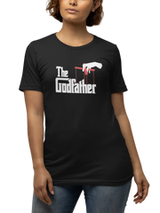 The Godfather Women Regular Fit Tshirt 180 Black Regular Fit Tshirt - Premium Cotton Women Wear