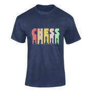 Men Regular Fit Tshirt - Chess Men Regular Fit Tshirt 180 Navy Blue | Fullmoon Styles