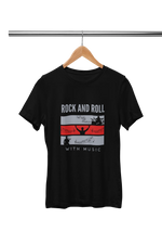 Premium Black Regular Fit Tshirt for Men - 180 GSM Cotton | Fullmoon Styles