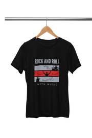 Premium Black Regular Fit Tshirt for Women - 180 GSM Cotton | Fullmoon Styles