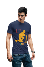 0 12 Msd Stumping Men Regular Fit Tshirt 180 Navy Blue Regular Fit Tshirt - Premium Cotton Men Wear