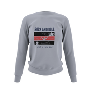 Women Regular Fit Sweatshirt - Rock N Roll With Music Women Regular Fit Sweatshirt 320 Gray | Fullmoon Styles