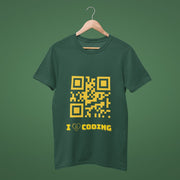 i_love_coding_qr bottle_green 2
