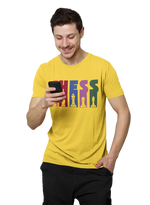 Chess Men Regular Fit Tshirt 180 Yellow Regular Fit Tshirt - Premium Cotton Men Wear
