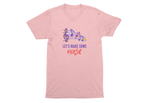 Baby Pink Regular Fit Tshirt - Lets Make Some Noise Kids Regular Fit Tshirt 180 Design | Kids Fashion