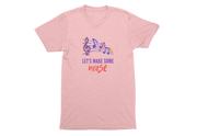 Baby Pink Regular Fit Tshirt - Lets Make Some Noise Kids Regular Fit Tshirt 180 Design | Kids Fashion