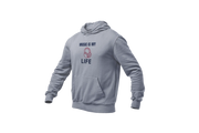 Men Regular Fit Hoodie - Music Is My Life Men Regular Fit Hoodie 320 Gray | Fullmoon Styles