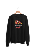 Premium Black Regular Fit Sweatshirt for Men - 320 GSM Cotton | Fullmoon Styles