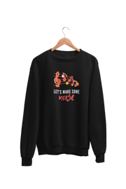 Premium Black Regular Fit Sweatshirt for Men - 320 GSM Cotton | Fullmoon Styles