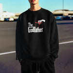 The Godfather Men Regular Fit Sweatshirt 320 Black Regular Fit Sweatshirt - Premium Cotton Men Wear